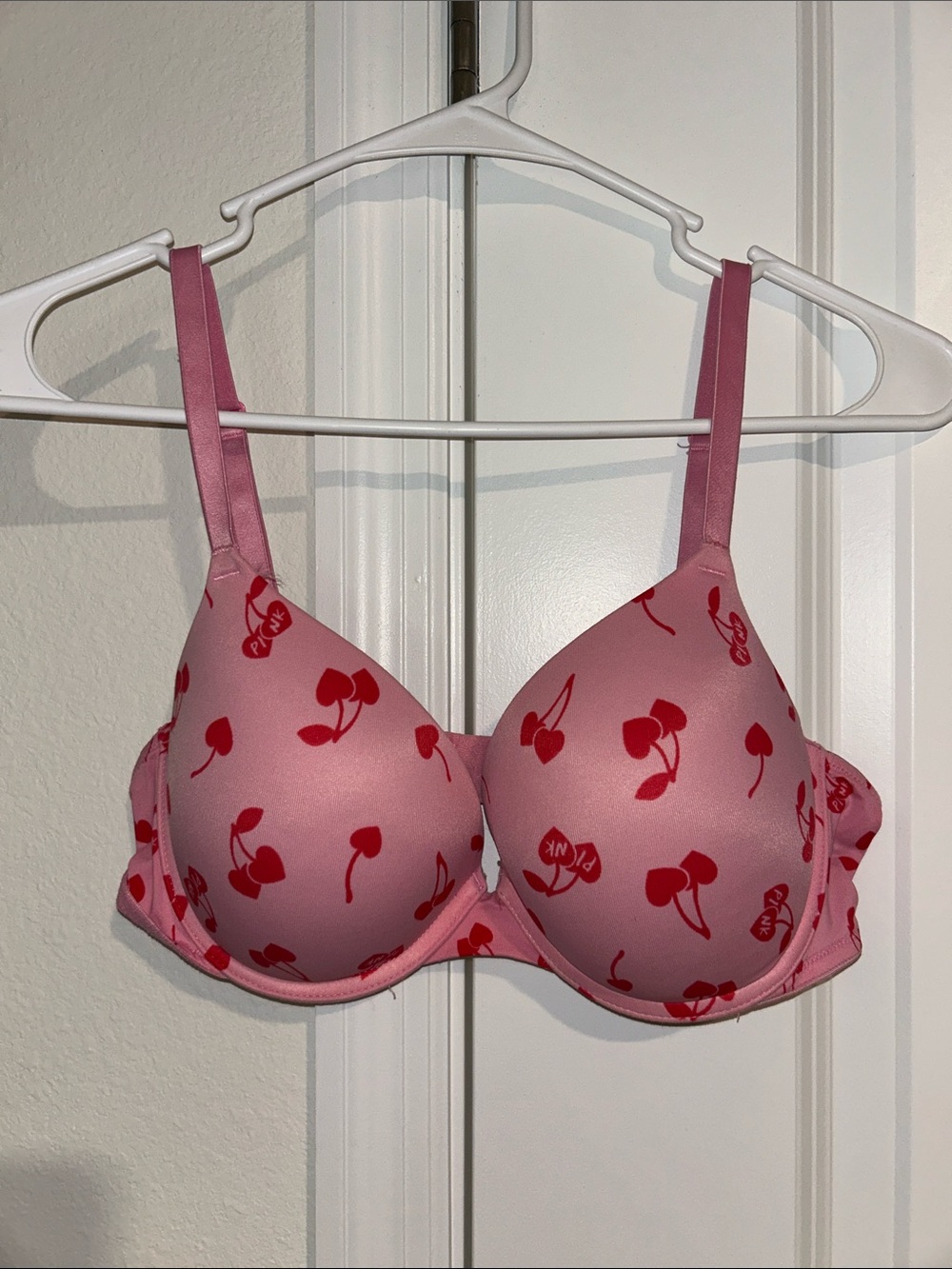 PINK by Victoria’s Secret Cherry Print Wear Everywhere Push Up Bra by